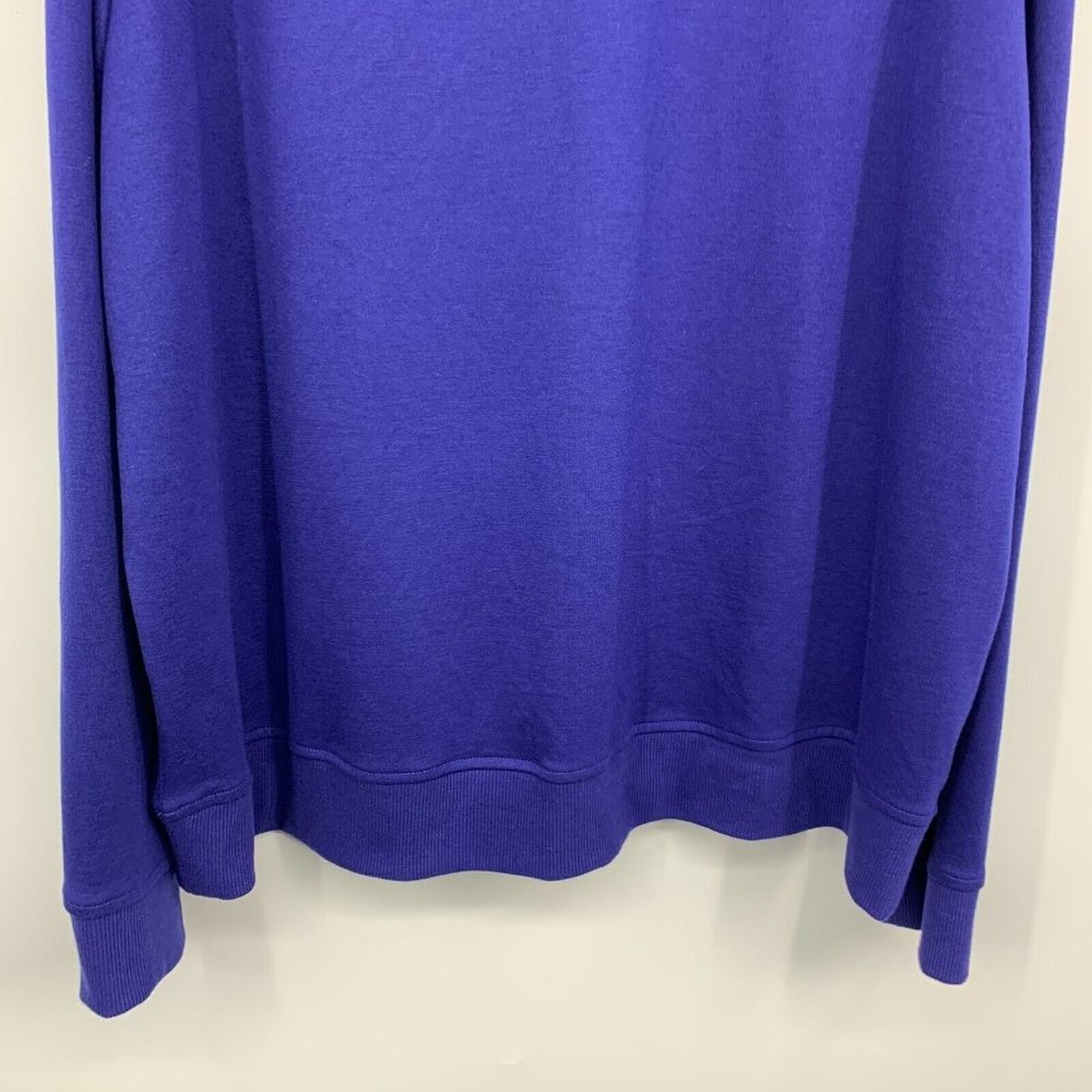 All In Motion Sweatshirt Blue Ponte Knit Crewneck Long Sleeve Top - Picture 9 of 9